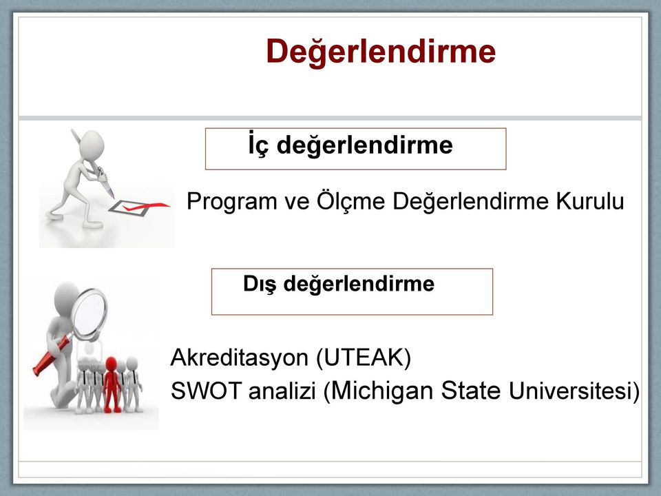 Dış değerlendirme Akreditasyon