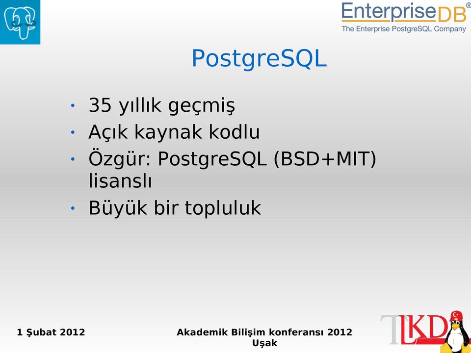 kodlu Özgür: PostgreSQL