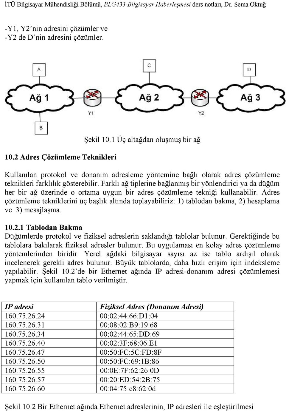 Farklı ağ tiplerine bağlanmış bir yönlendirici ya da düğüm her bir ağ üzerinde o ortama uygun bir adres çözümleme tekniği kullanabilir.