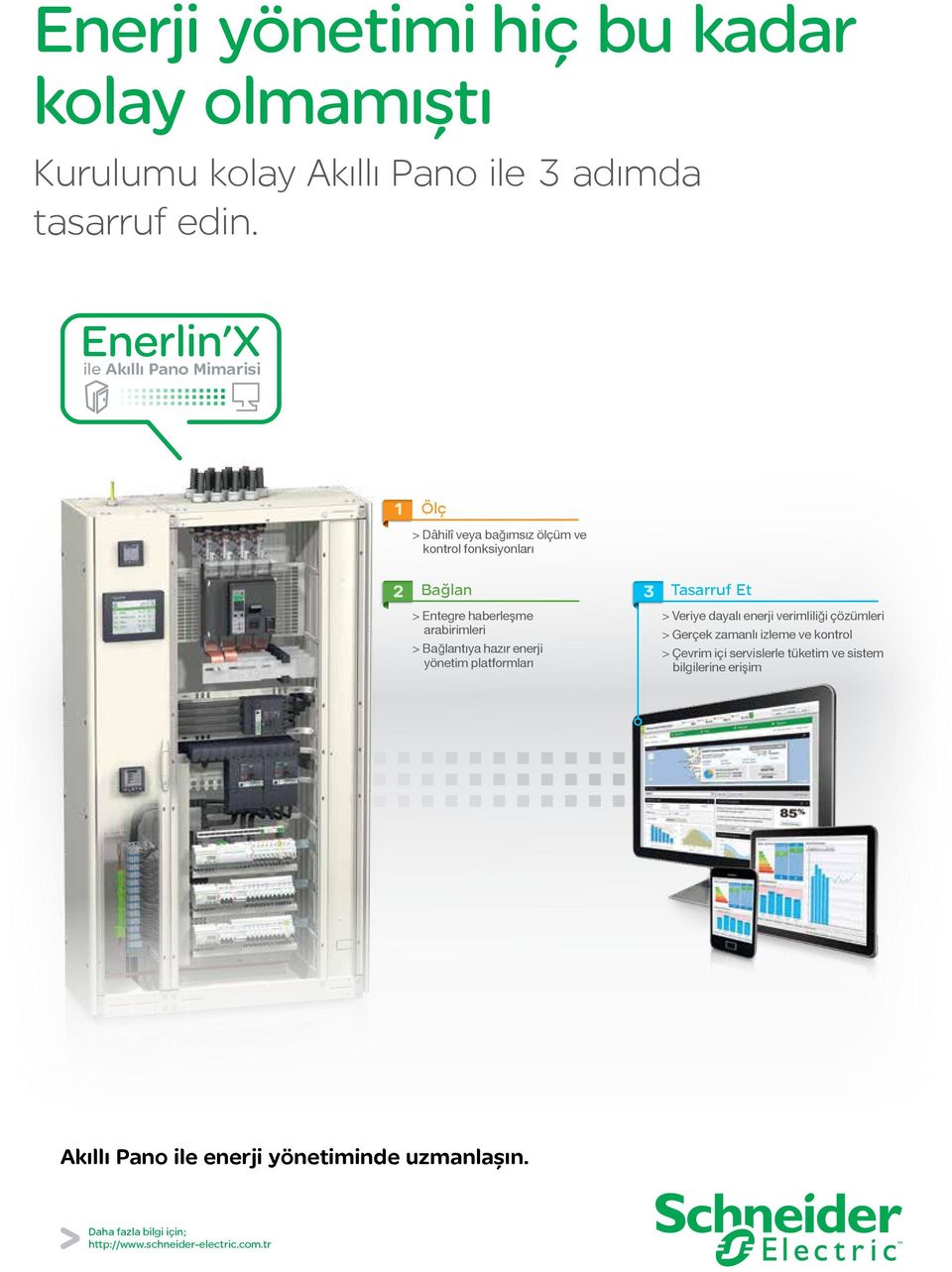 Bağlantıya hazır enerji yönetim platformları Tasarruf Et > Veriye dayalı enerji verimliliği çözümleri > Gerçek zamanlı izleme ve