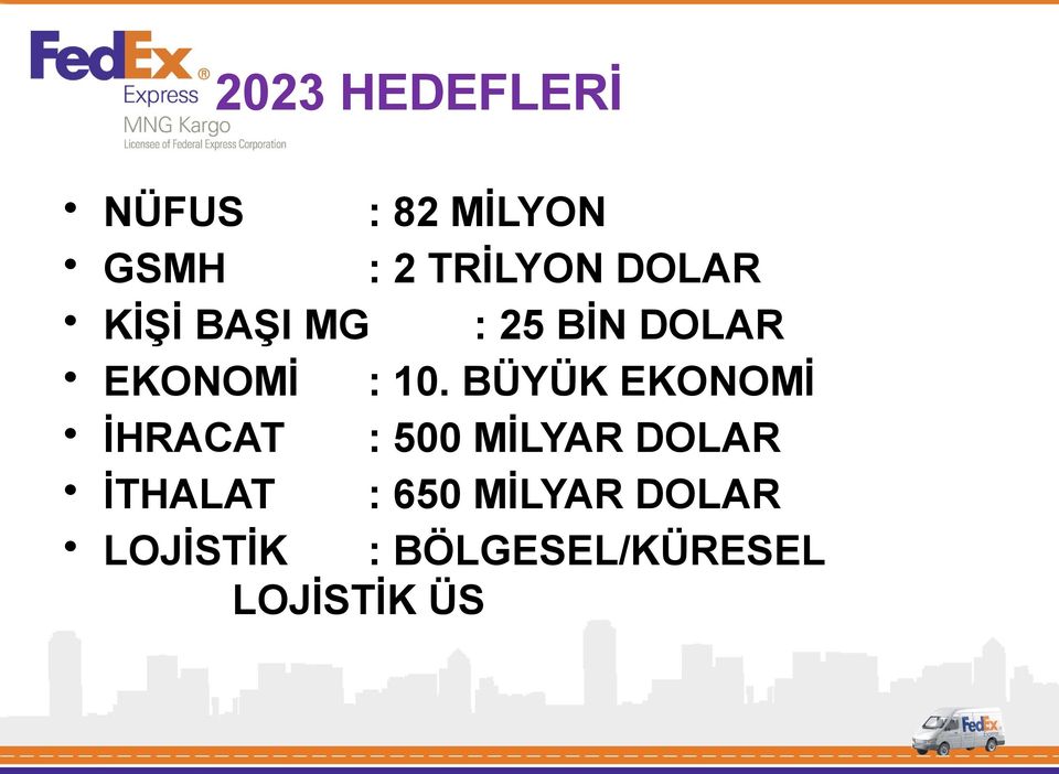 BÜYÜK EKONOMİ İHRACAT : 500 MİLYAR DOLAR İTHALAT :