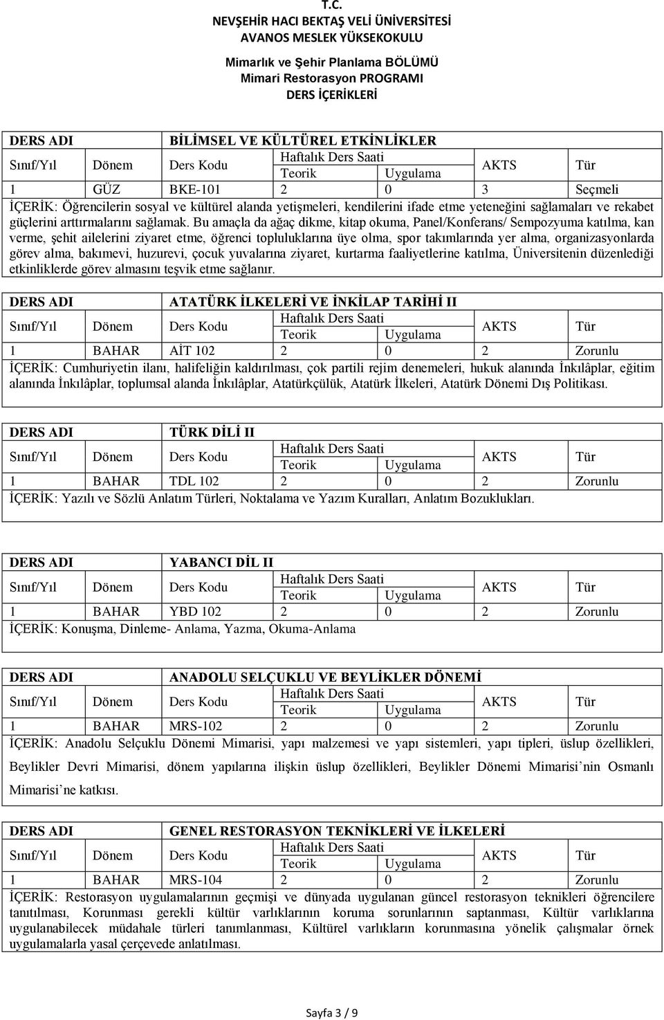 Bu amaçla da ağaç dikme, kitap okuma, Panel/Konferans/ Sempozyuma katılma, kan verme, şehit ailelerini ziyaret etme, öğrenci topluluklarına üye olma, spor takımlarında yer alma, organizasyonlarda