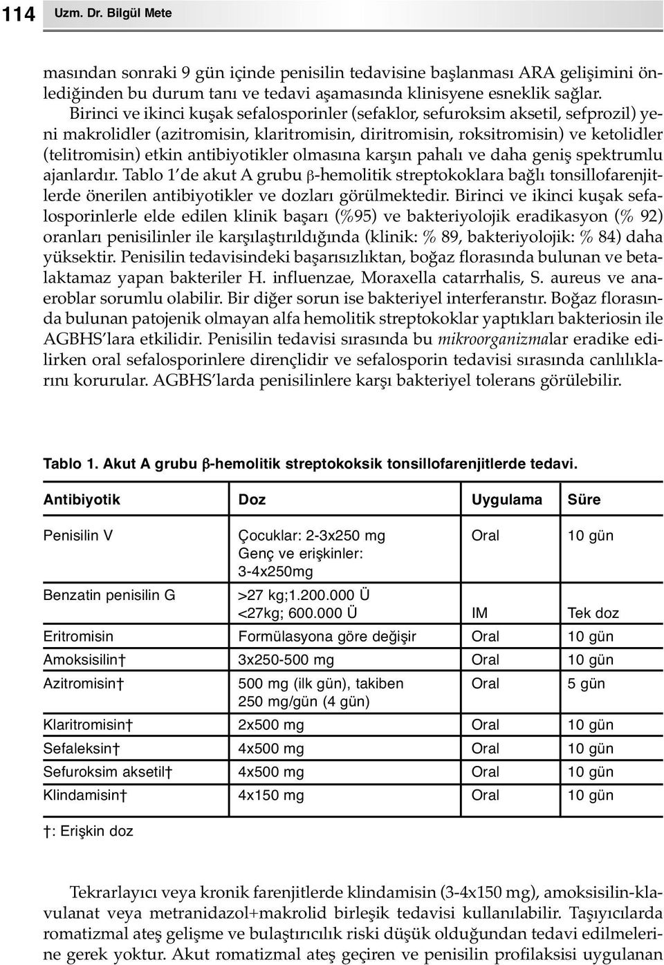 antibiyotikler olmasına karşın pahalı ve daha geniş spektrumlu ajanlardır.