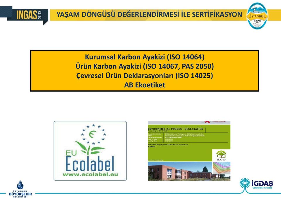 14064) Ürün Karbon Ayakizi (ISO 14067, PAS