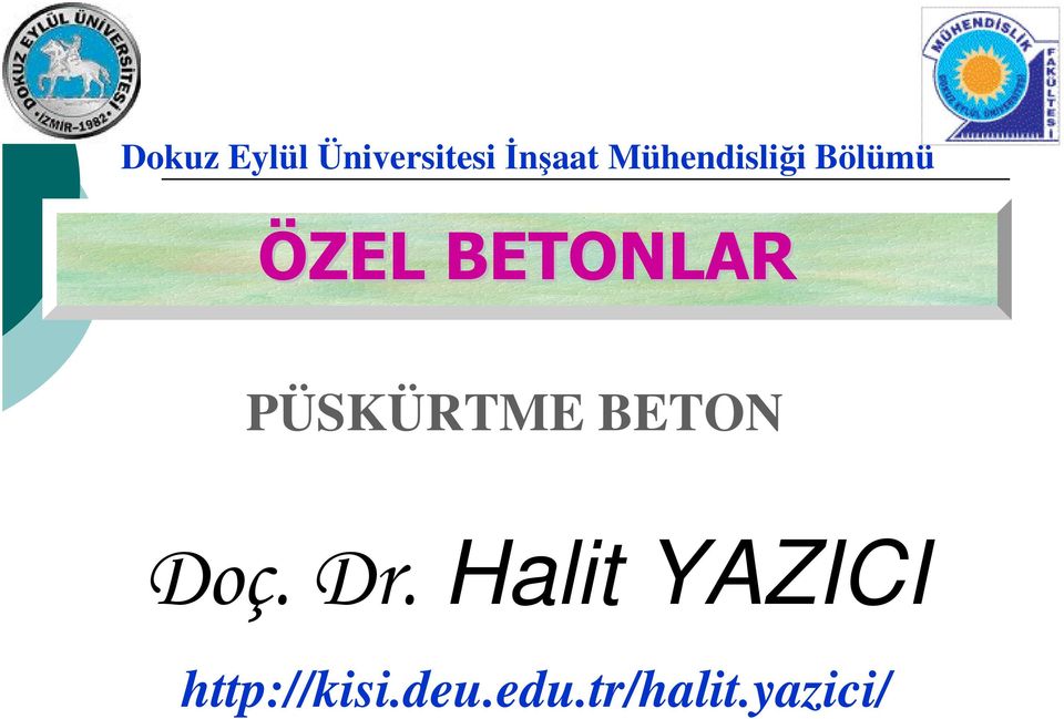 PÜSKÜRTME BETON Doç. Dr.