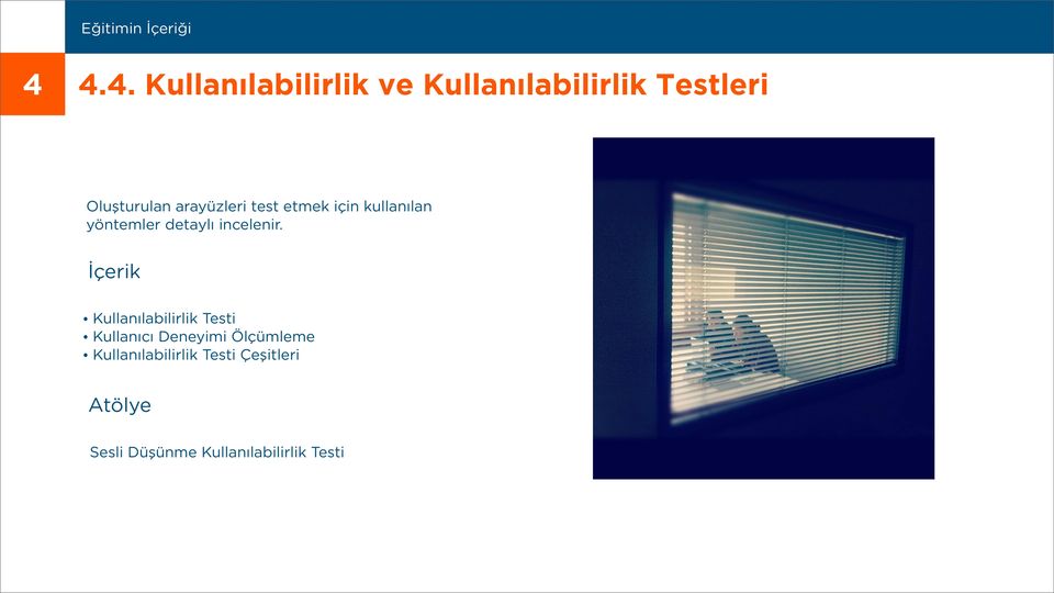 arayüzleri test etmek için kullanılan yöntemler detaylı incelenir.