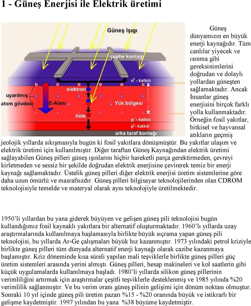 Bu yakıtlar ulaşım ve elektrik üretimi için kullanılmıştır.