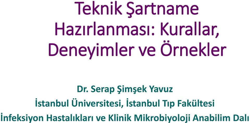 Serap Şimşek Yavuz İstanbul Üniversitesi,