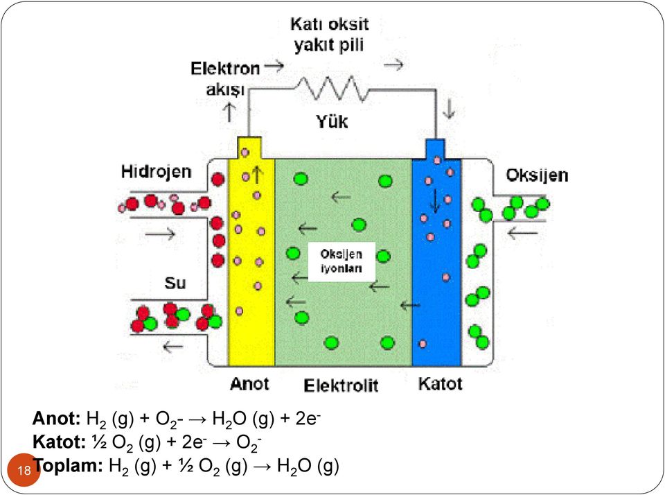 (g) + 2e - O - 2 Toplam: H