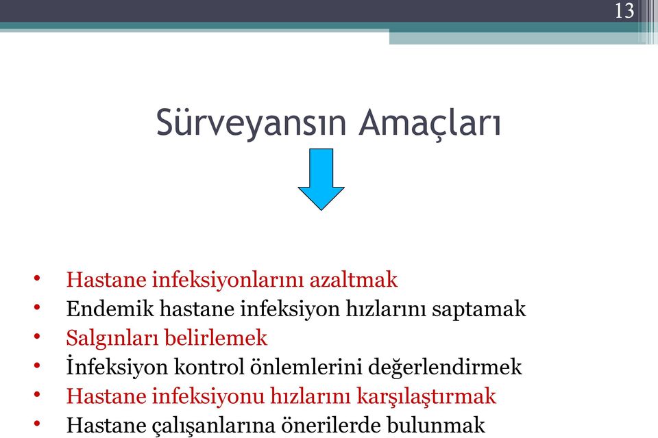 belirlemek İnfeksiyon kontrol önlemlerini değerlendirmek Hastane