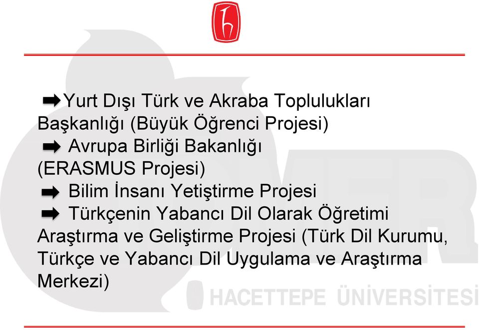 Yetiştirme Projesi Türkçenin Yabancı Dil Olarak Öğretimi Araştırma ve