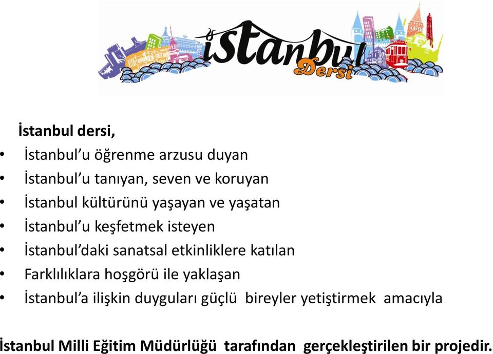 etkinliklere katılan Farklılıklara hoşgörü ile yaklaşan İstanbul a ilişkin duyguları güçlü