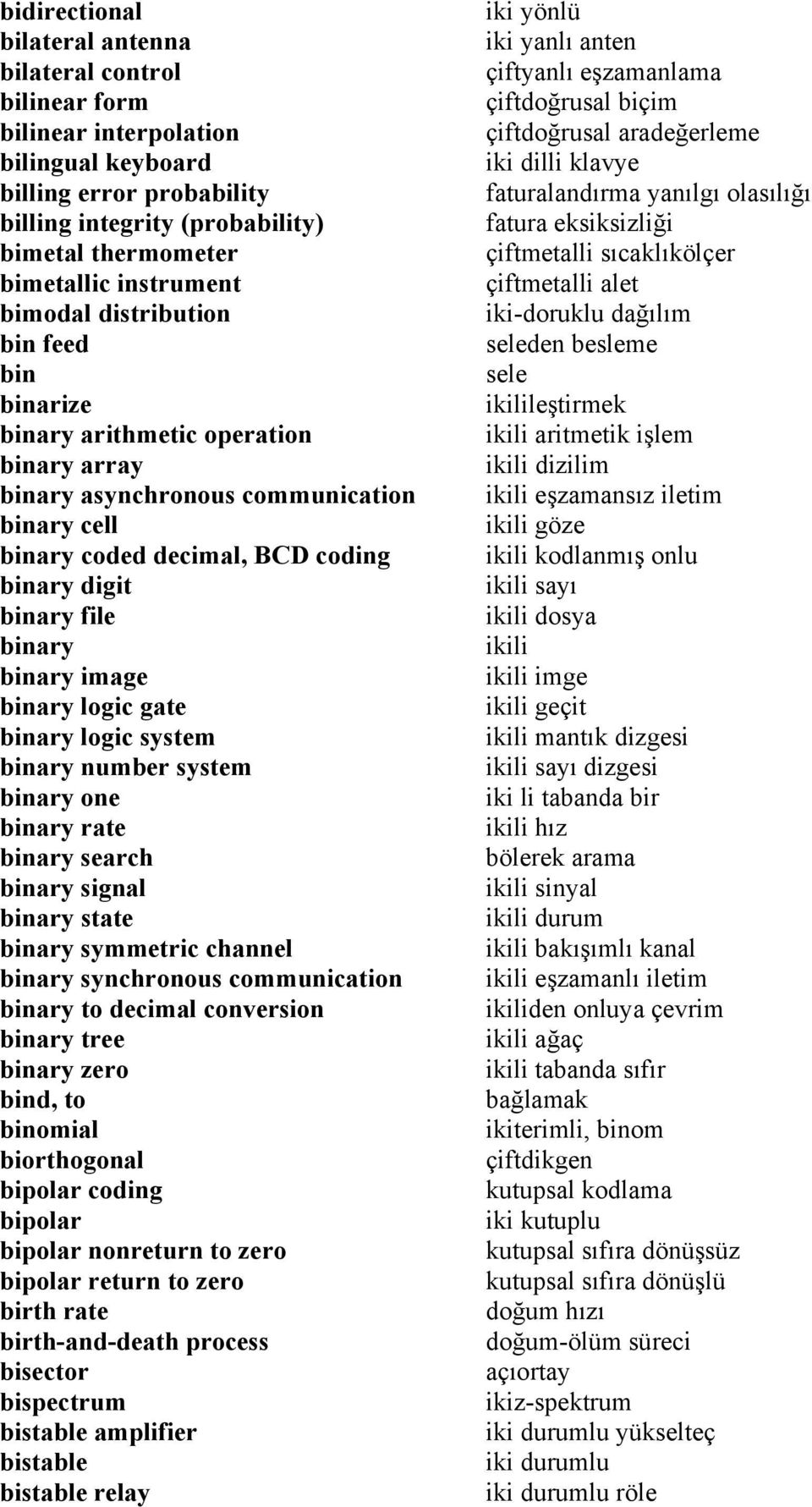 binary binary image binary logic gate binary logic system binary number system binary one binary rate binary search binary signal binary state binary symmetric channel binary synchronous