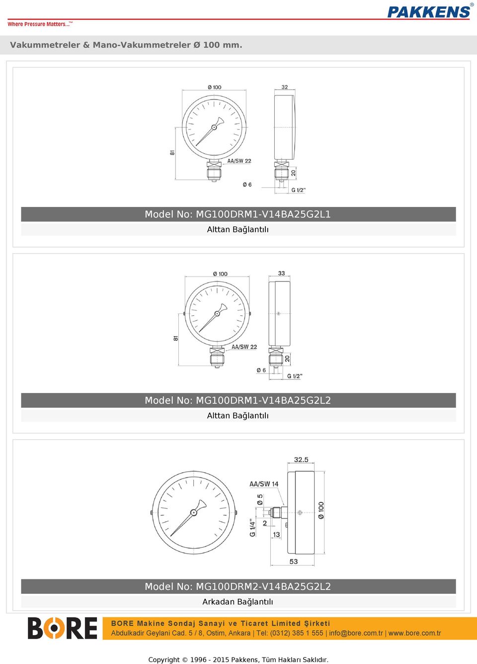 mm. Model No: MG100DRM1-V14BA25G2L1 Model No: