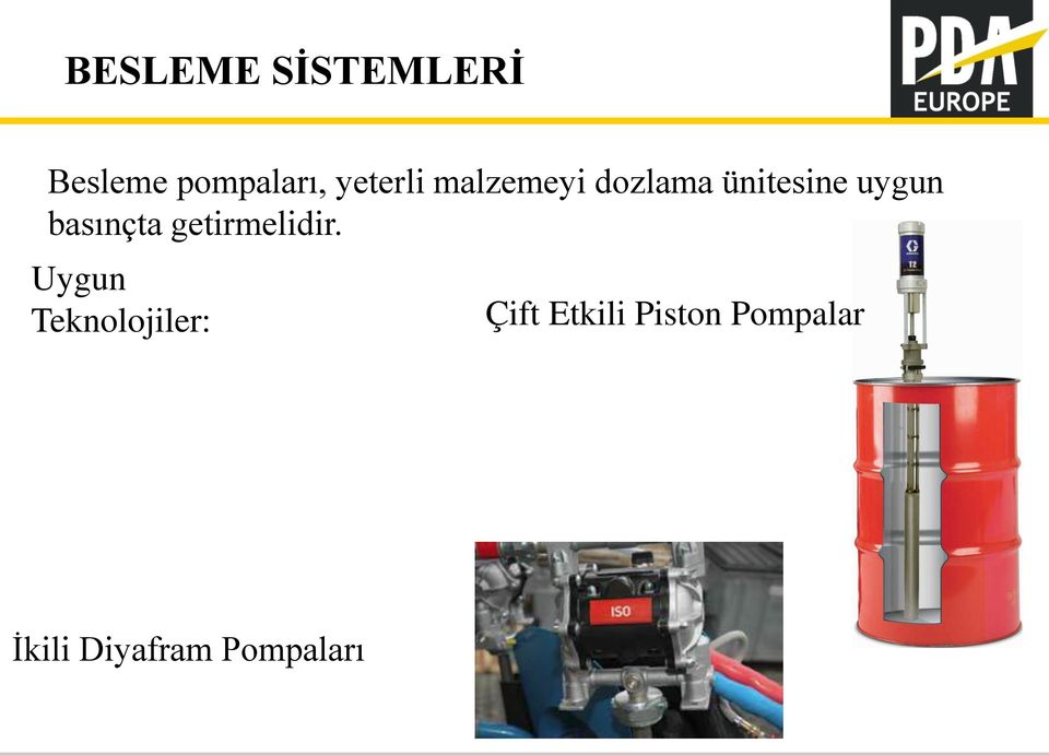 basınçta getirmelidir.