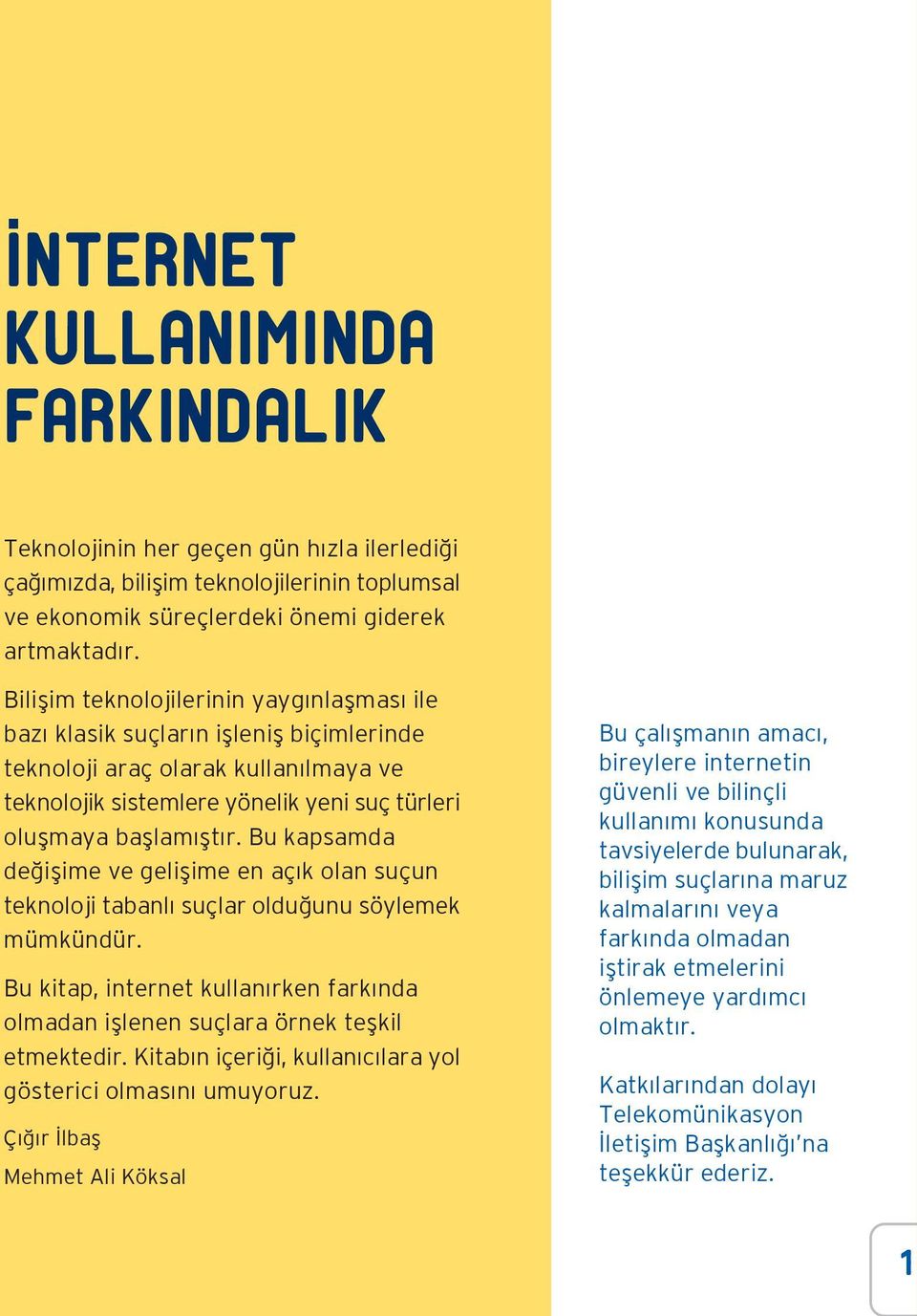 Bu kapsamda de iflime ve geliflime en aç k olan suçun teknoloji tabanl suçlar oldu unu söylemek mümkündür. Bu kitap, internet kullan rken fark nda olmadan ifllenen suçlara örnek teflkil etmektedir.