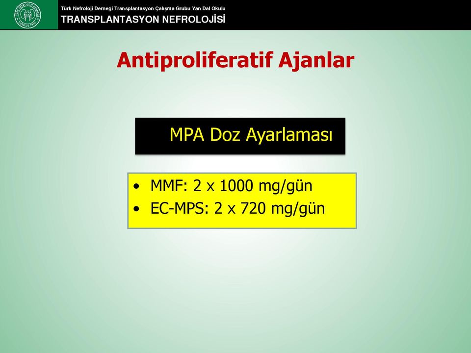 Ayarlaması MMF: 2 x