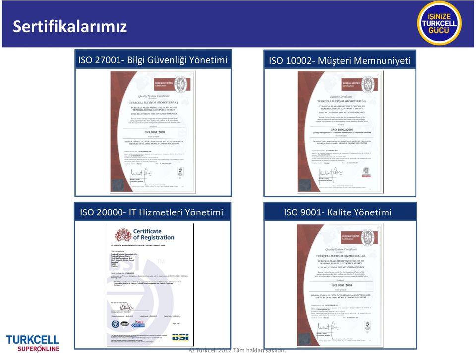 Müşteri Memnuniyeti ISO 20000- IT