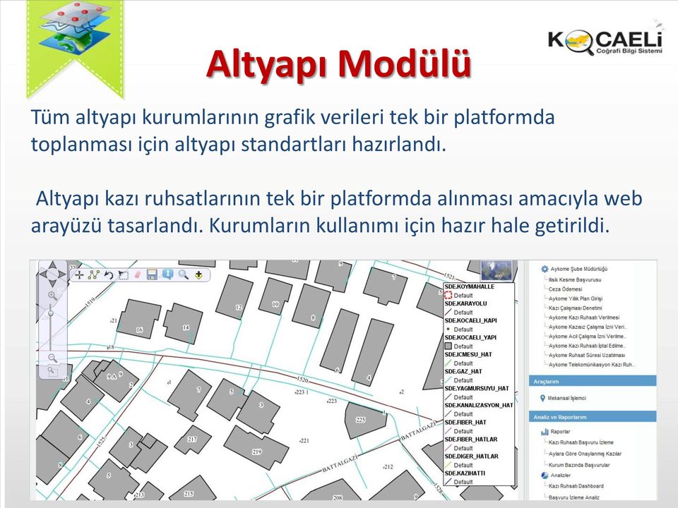 Altyapı kazı ruhsatlarının tek bir platformda alınması amacıyla