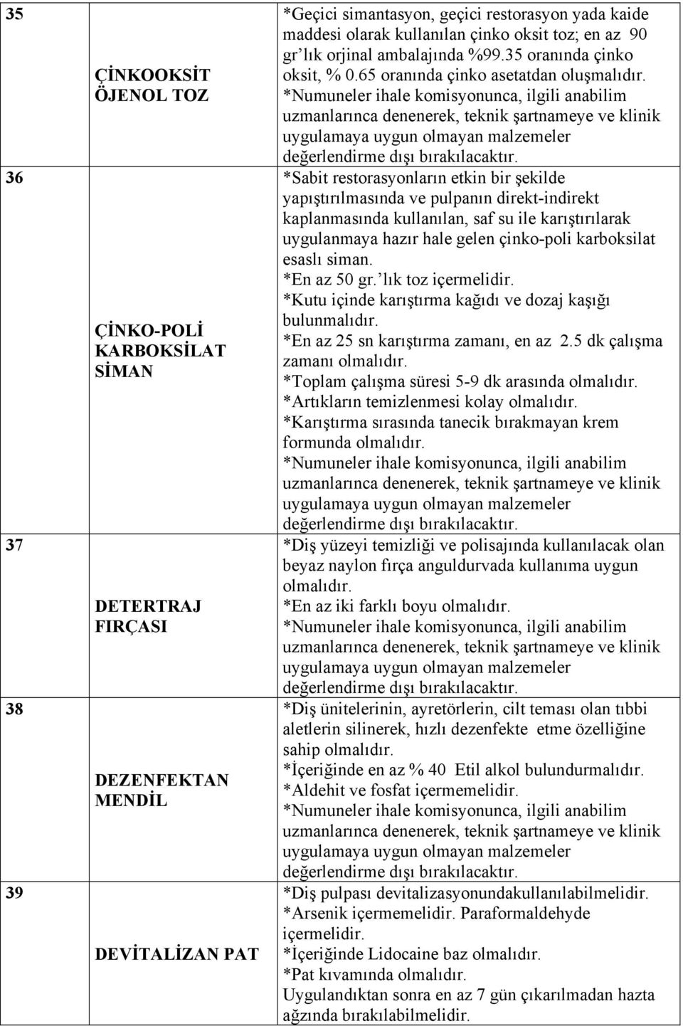 *Sabit restorasyonların etkin bir şekilde yapıştırılmasında ve pulpanın direkt-indirekt kaplanmasında kullanılan, saf su ile karıştırılarak uygulanmaya hazır hale gelen çinko-poli karboksilat esaslı