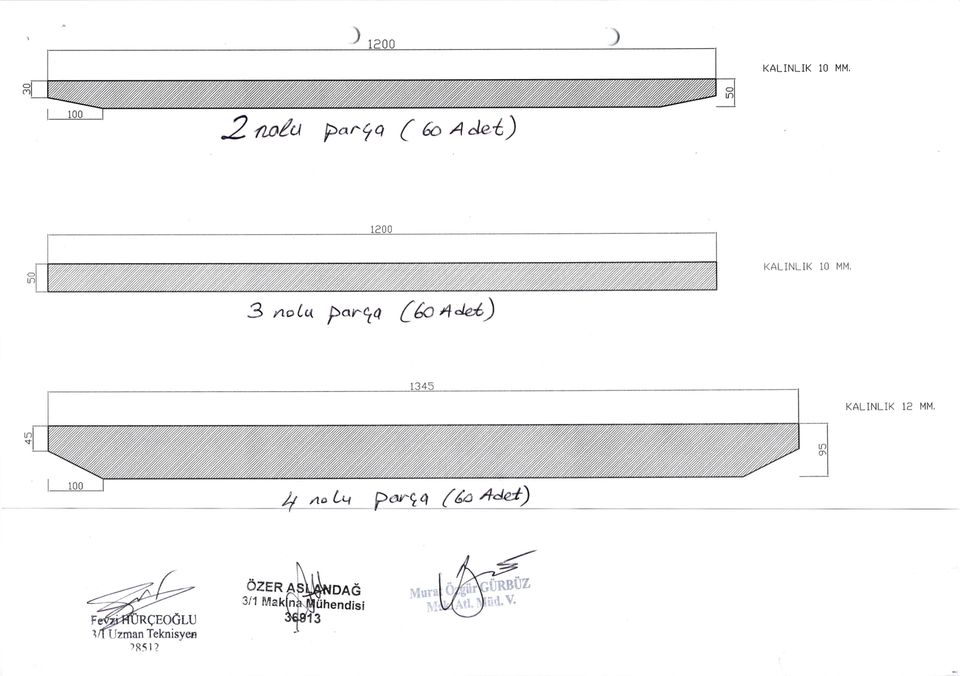 3 notq parfta (6c 4r"i) KALINLIK 12 MM, 4A