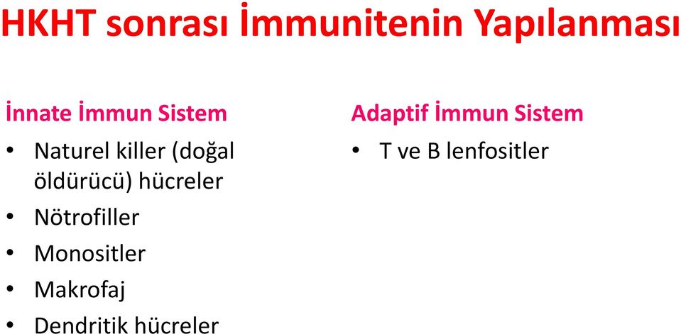 hücreler Nötrofiller Monositler Makrofaj