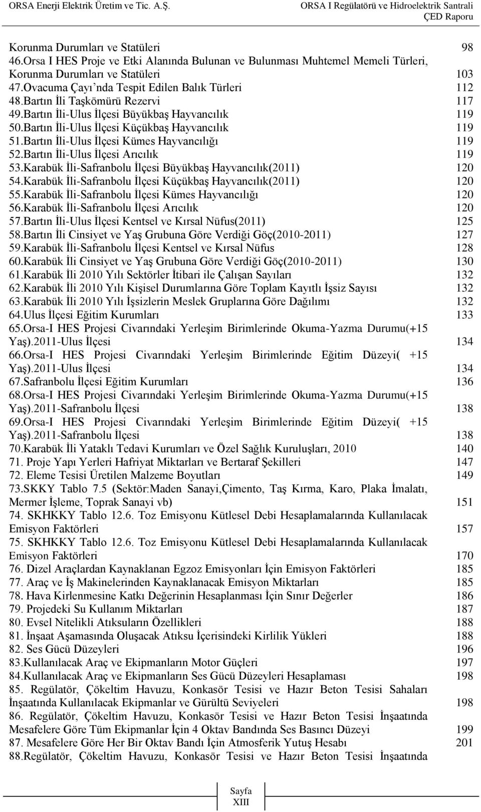 Bartın İli-Ulus İlçesi Kümes Hayvancılığı 119 52.Bartın İli-Ulus İlçesi Arıcılık 119 53.Karabük İli-Safranbolu İlçesi Büyükbaş Hayvancılık(2011) 120 54.