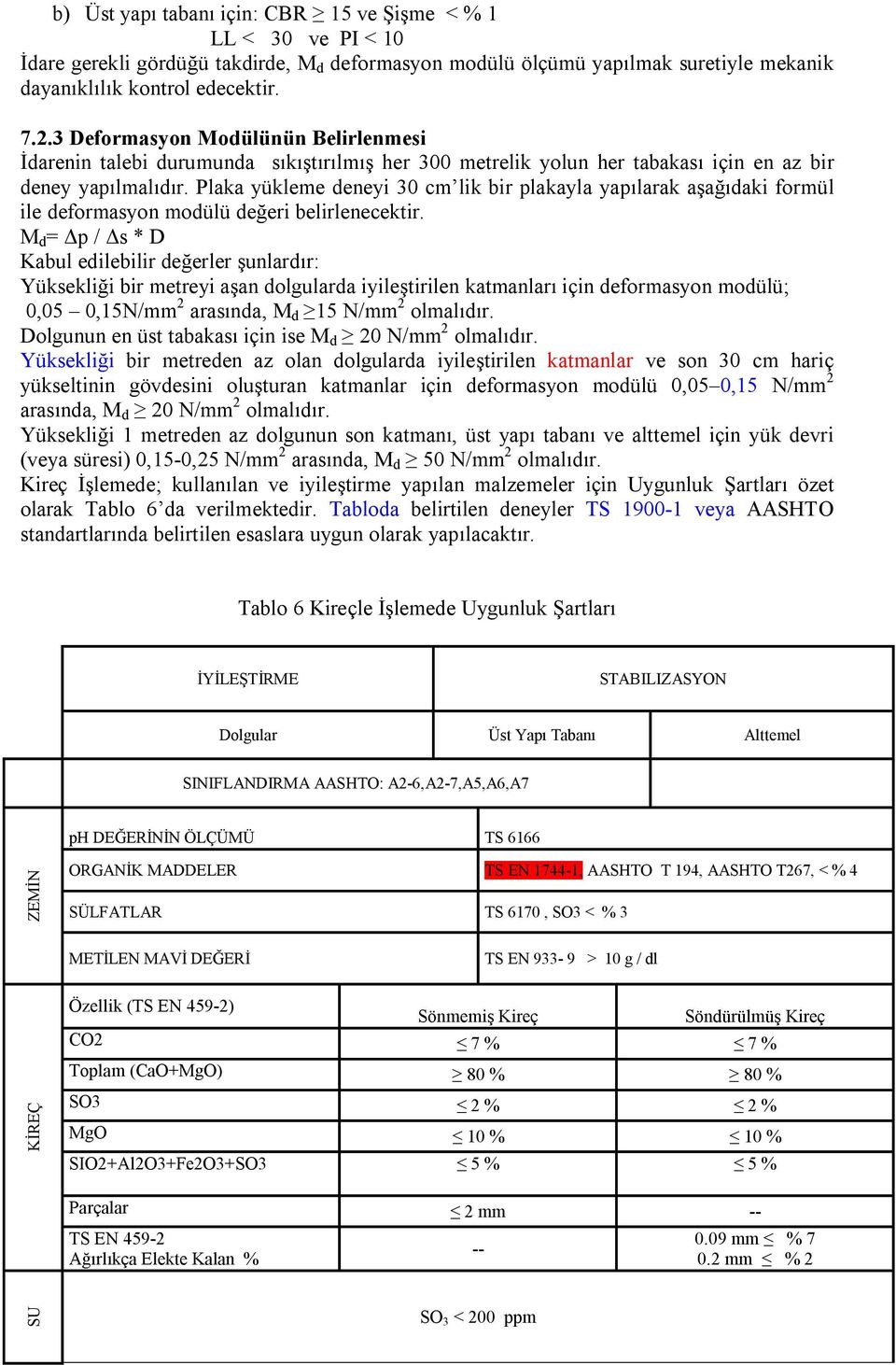 Plaka yükleme deneyi 30 cm lik bir plakayla yapılarak aşağıdaki formül ile deformasyon modülü değeri belirlenecektir.