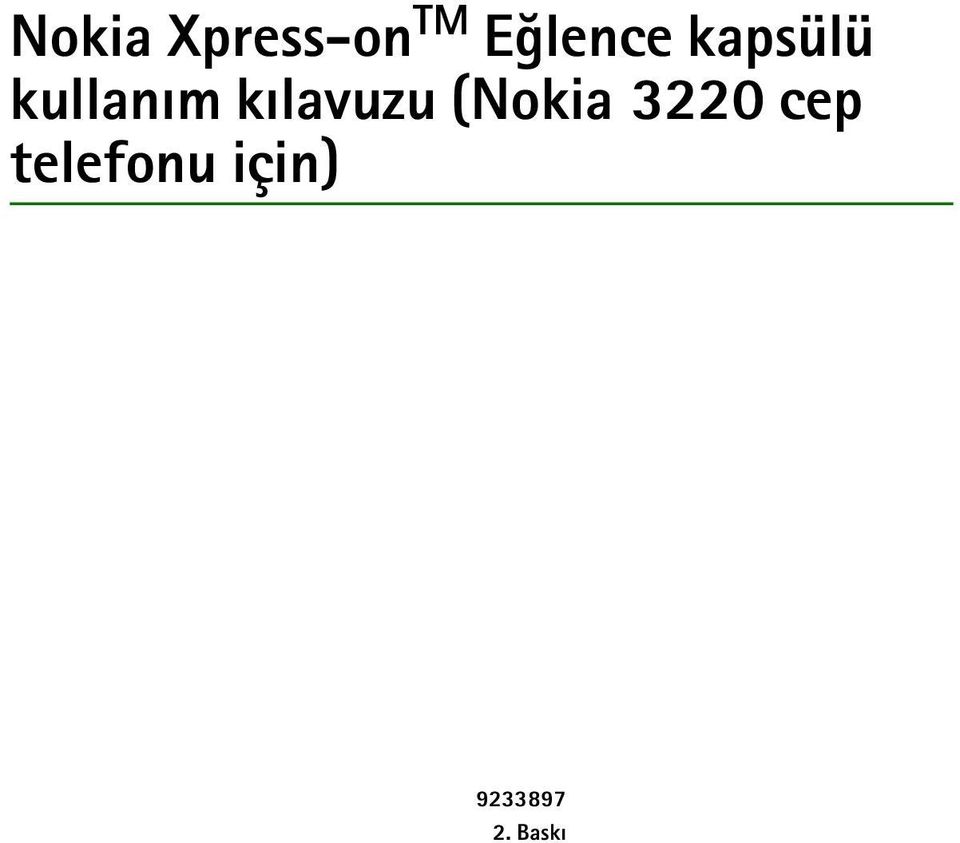 kýlavuzu (Nokia 3220 cep