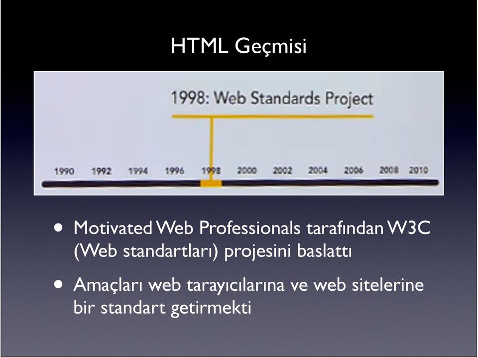 projesini baslattı Amaçları web