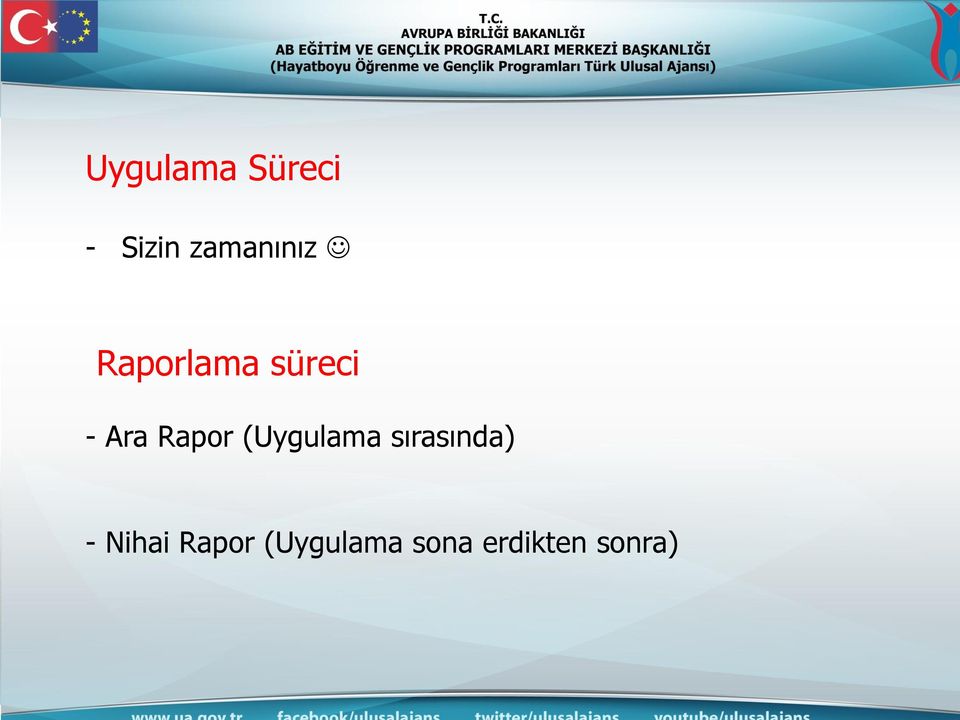 Ara Rapor (Uygulama sırasında)