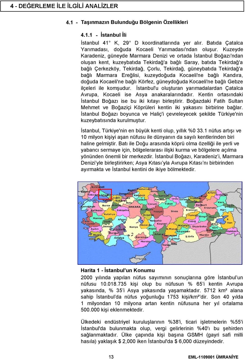 Kuzeyde Karadeniz, güneyde Marmara Denizi ve ortada İstanbul Boğazı'ndan oluşan kent, kuzeybatıda Tekirdağ'a bağlı Saray, batıda Tekirdağ'a bağlı Çerkezköy, Tekirdağ, Çorlu, Tekirdağ, güneybatıda