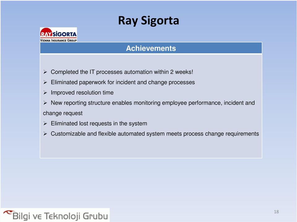 reporting structure enables monitoring employee performance, incident and change request