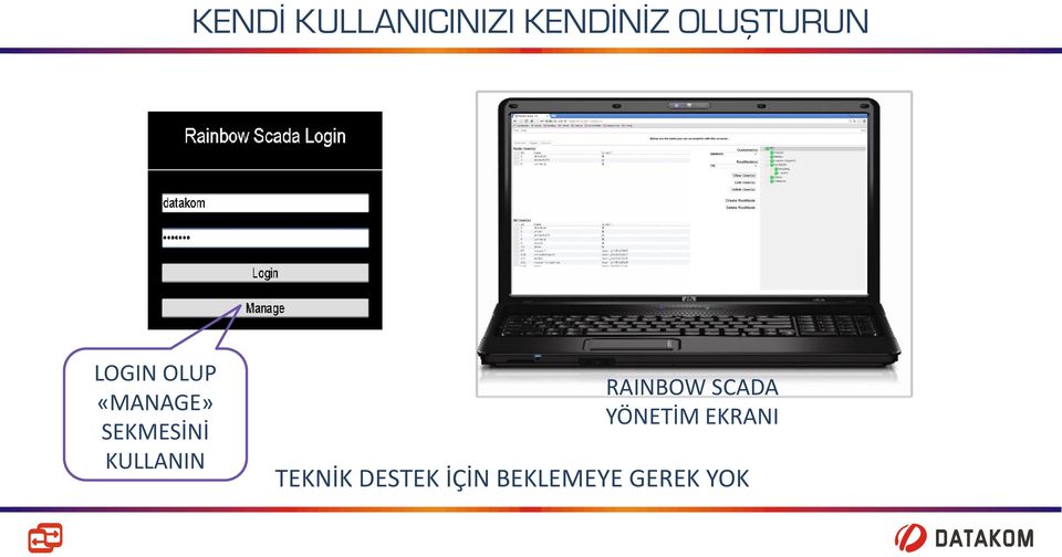 SEKMESİNİ KULLANIN RAINBOW SCADA