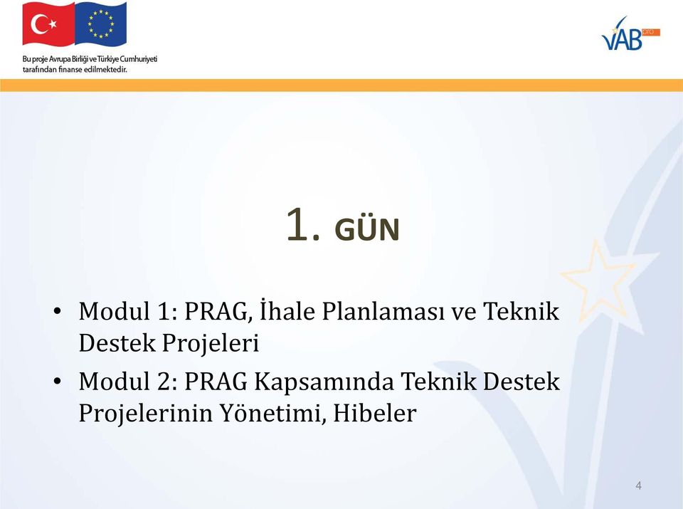 Projeleri Modul 2: PRAG Kapsamında