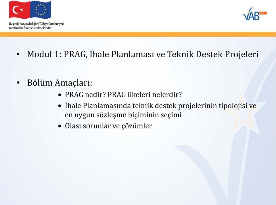 İhale Planlamasında teknik destek projelerinin tipolojisi