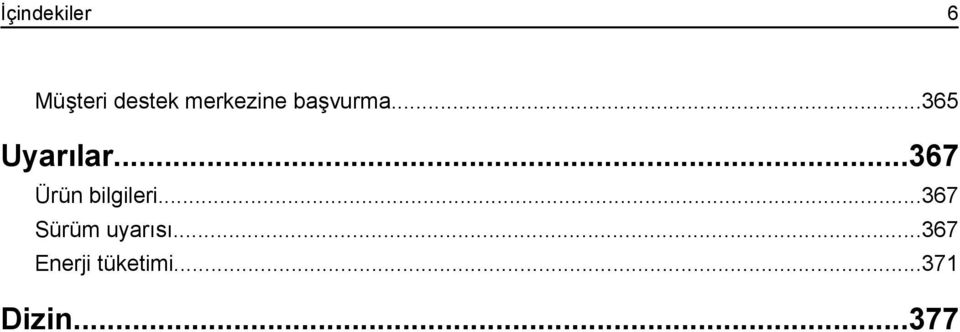 ..367 Ürün bilgileri.