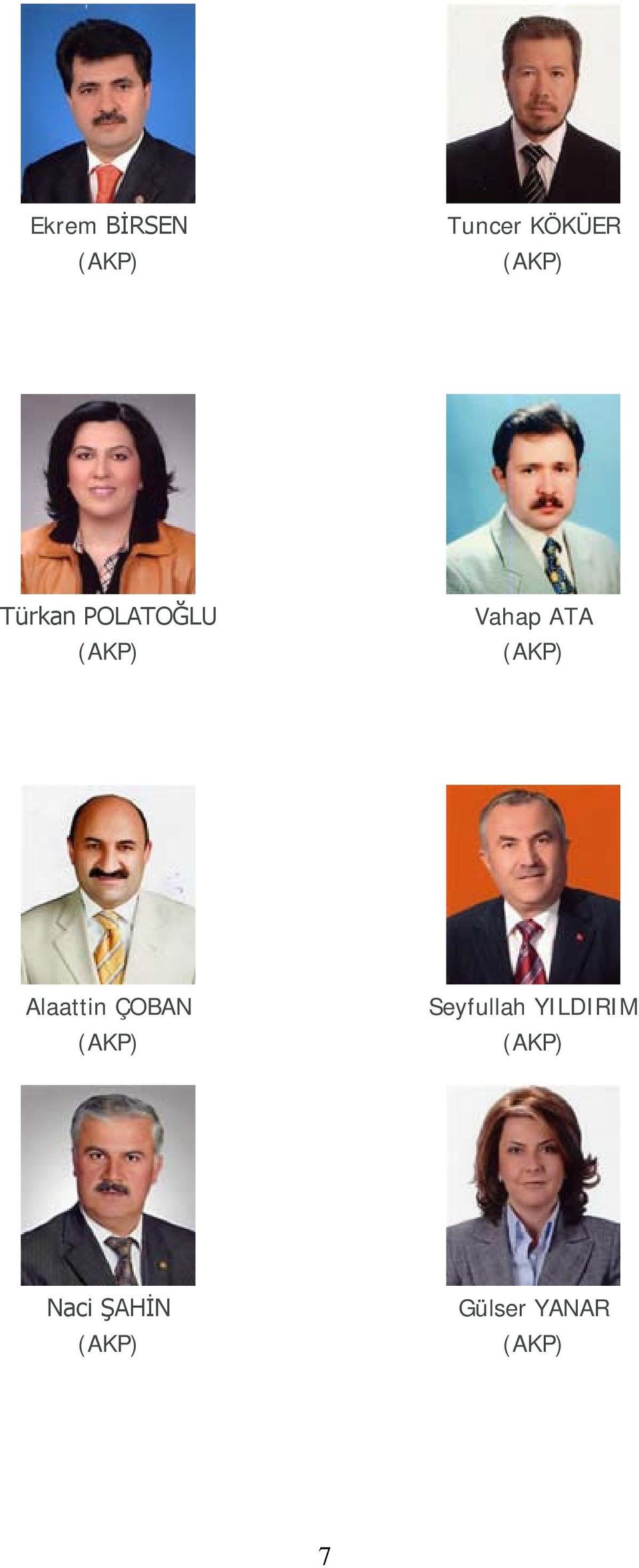Alaattin ÇOBAN (AKP) Seyfullah YILDIRIM