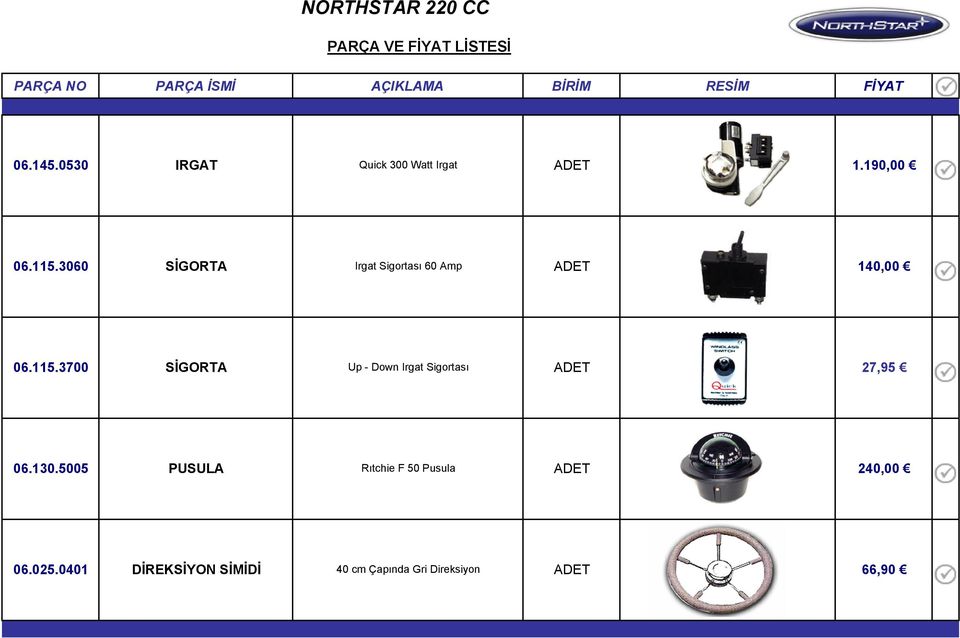 3700 SİGORTA Up - Down Irgat Sigortası 27,95 06.130.