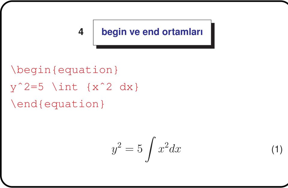 \begin{equation} yˆ2=5
