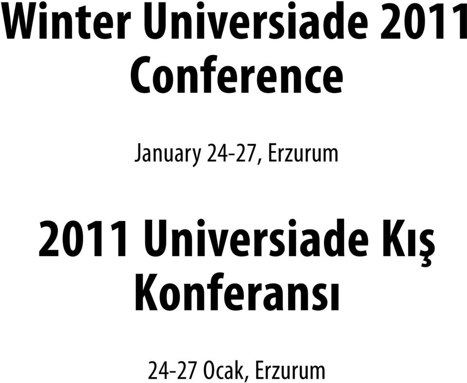 Erzurum 2011 Universiade