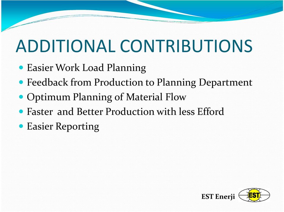 Department Optimum Planning of Material Flow