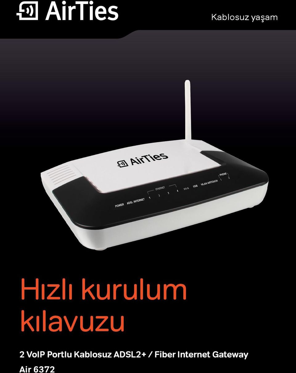 Portlu Kablosuz ADSL2+ /