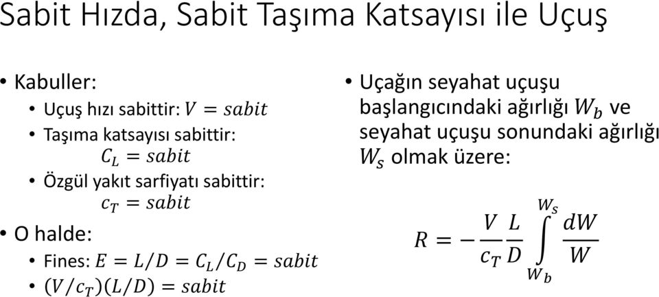 sarfiyatı sabittir: O halde: Fines: Uçağın seyahat uçuşu