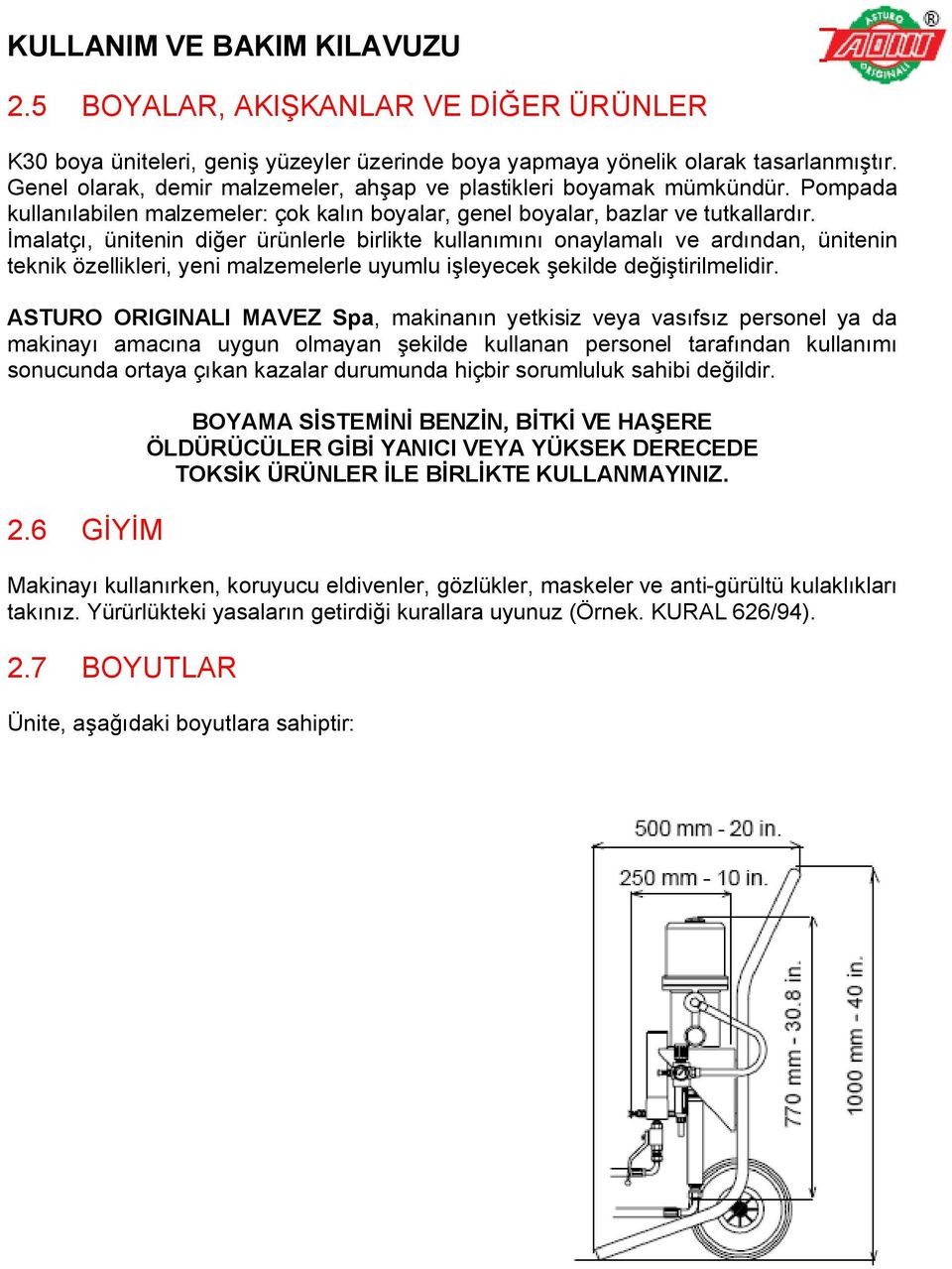 İmalatçı, ünitenin diğer ürünlerle birlikte kullanımını onaylamalı ve ardından, ünitenin teknik özellikleri, yeni malzemelerle uyumlu işleyecek şekilde değiştirilmelidir.