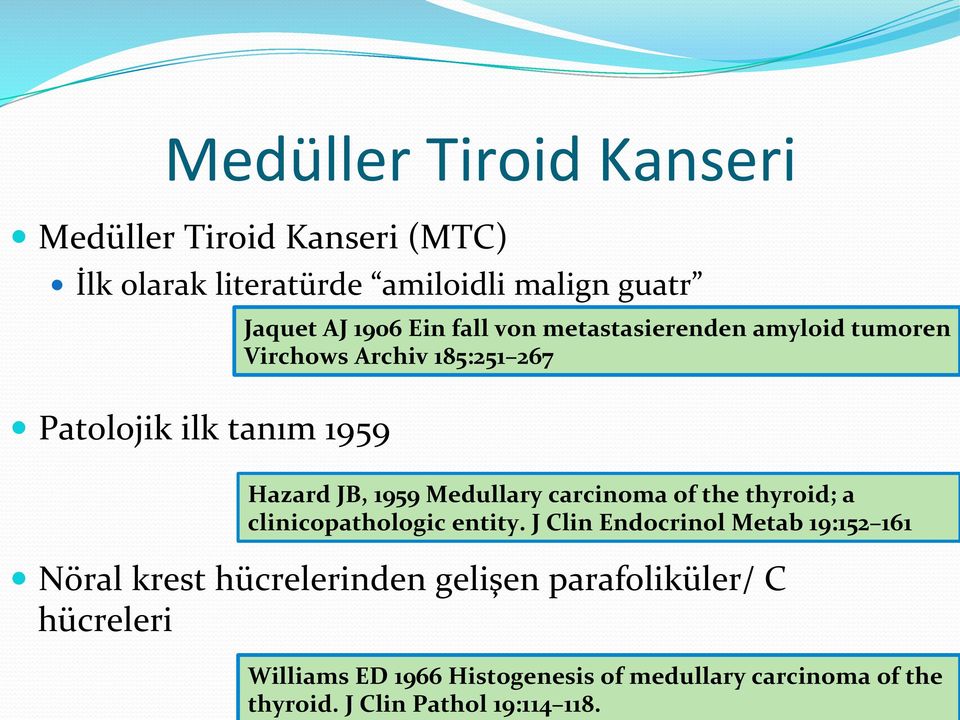 carcinoma of the thyroid; a clinicopathologic entity.