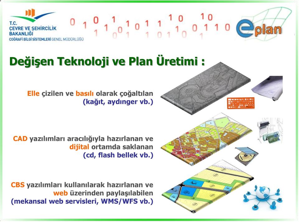 ) CAD yazılımları aracılığıyla hazırlanan ve dijital ortamda saklanan (cd,