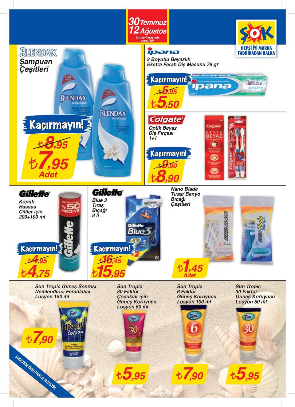 Güneş Sonrası Nemlendirici Ferahlatıcı Losyon 150 ml 16 16,45 15,95 Sun Tropic 30 Faktör Çocuklar için Güneş Koruyucu Losyon