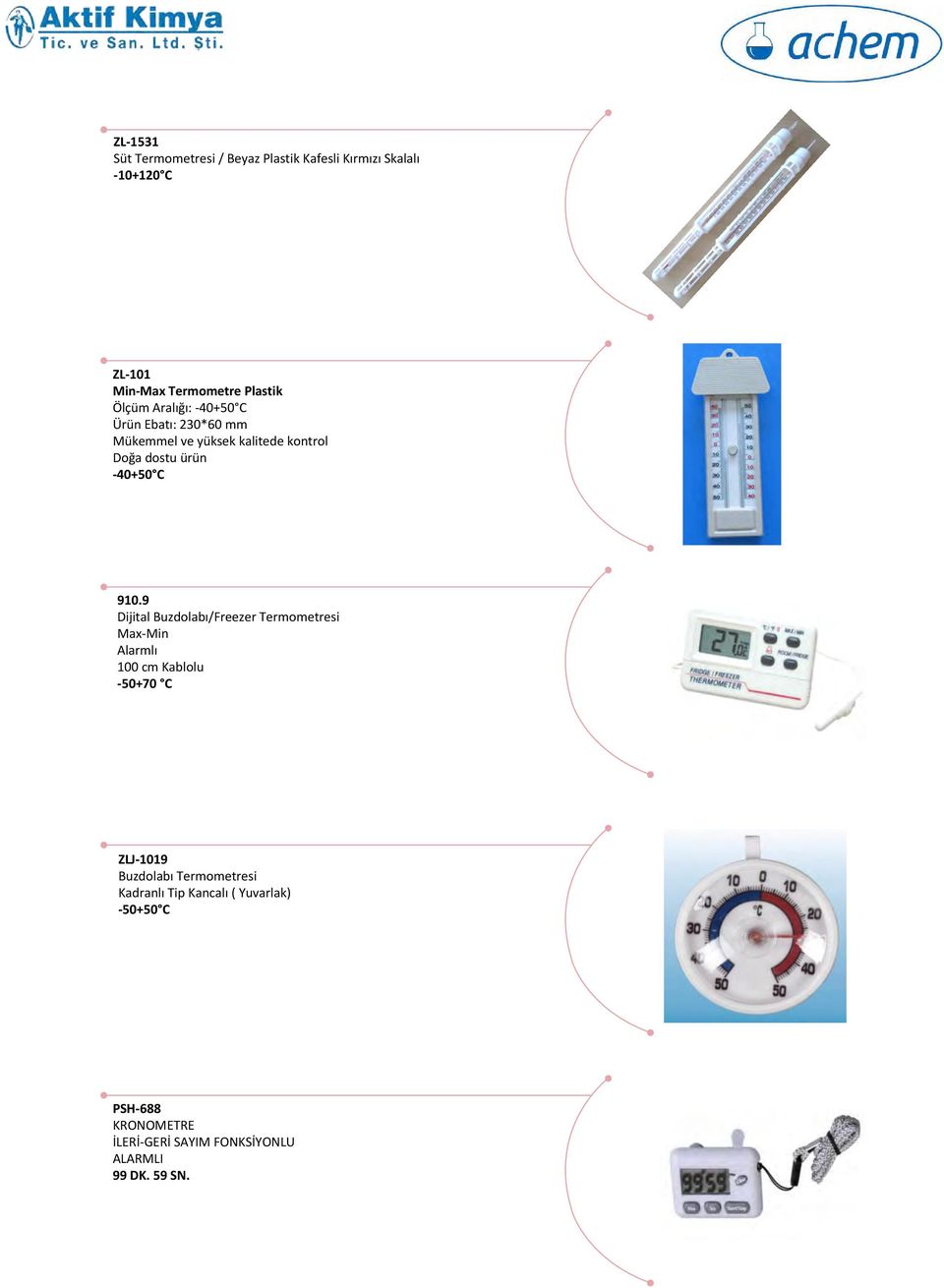 9 Dijital Buzdolabı/Freezer Termometresi Max-Min Alarmlı 100 cm Kablolu -50+70 C ZLJ-1019 Buzdolabı