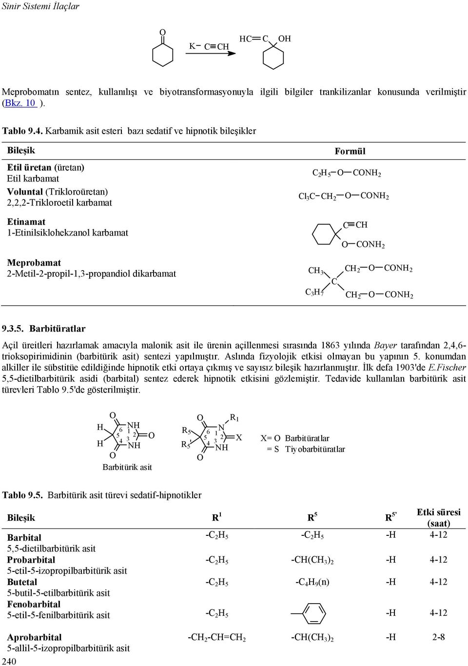 1-Etinilsiklohekzanol karbamat 2 Meprobamat 2-Metil-2-propil-1,3-propandiol dikarbamat 3 3 7 2 2 2 2 9.3.5.